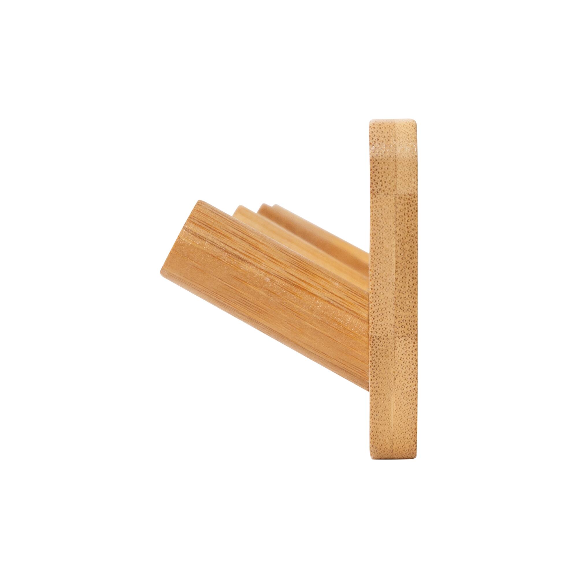 Simplify White Over the Door Bamboo 4 Hook